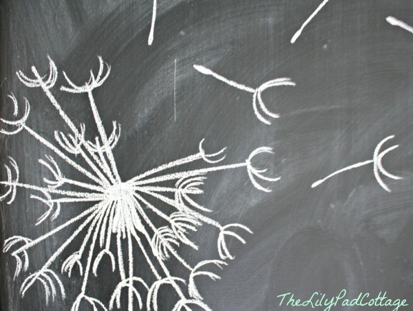 Животные мелом на доске