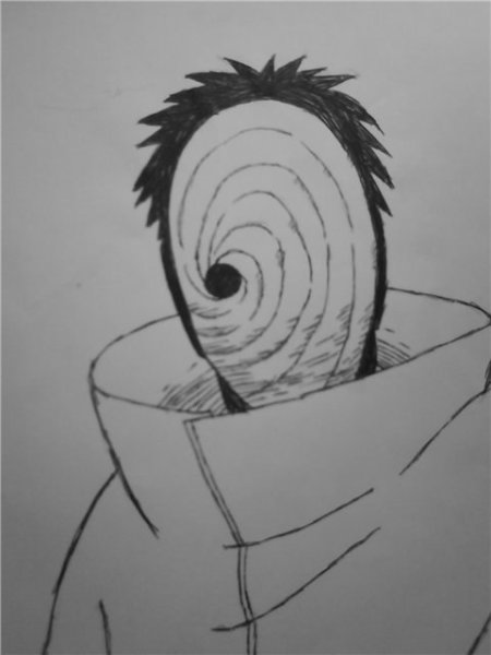 Обито Учиха для срисовки