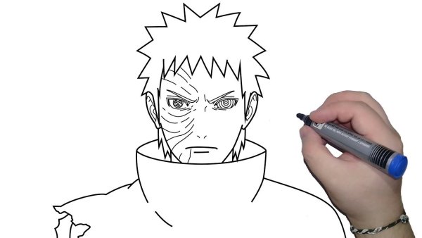 Обито разукрашки