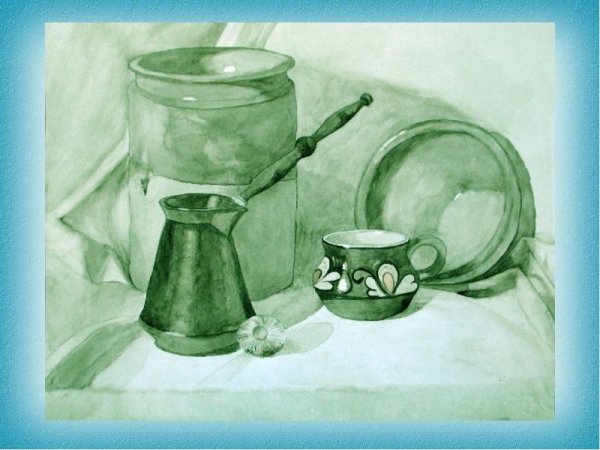 Овощи гризайль