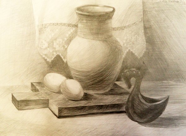 Гризайль Восточный пейзаж