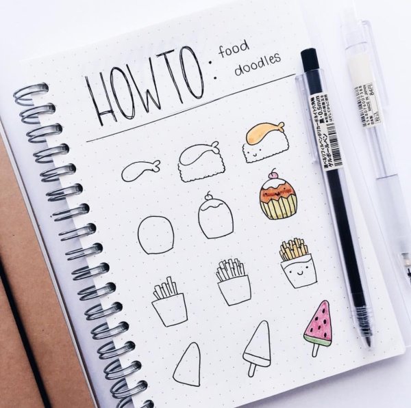 Легкие рисунки для скетчбука