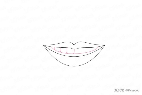 Улыбка карандашом