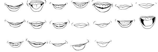 Улыбка простым карандашом