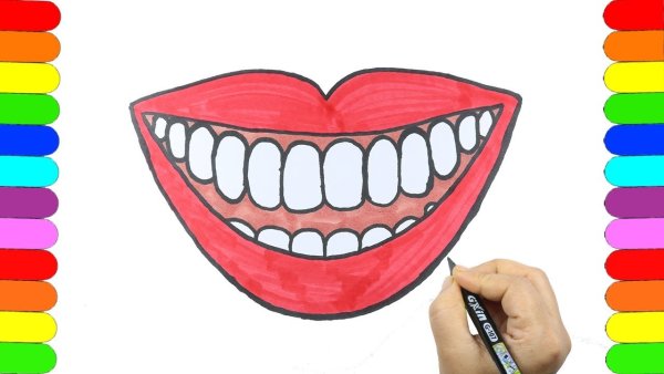 Улыбка Чеширского кота рисунок