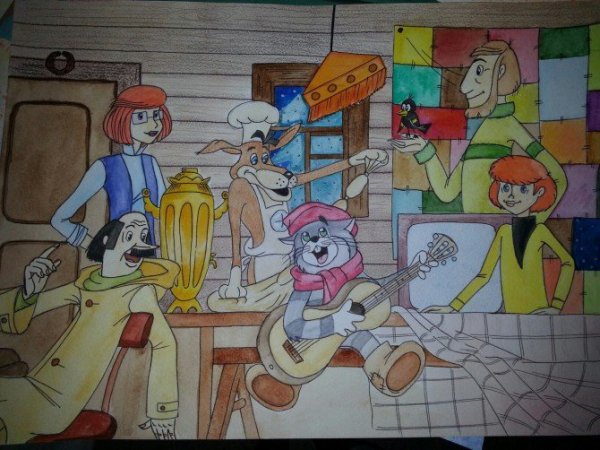 Простоквашино детские рисунки