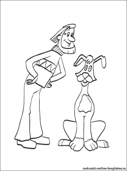 Простоквашино рисунки поэтапно