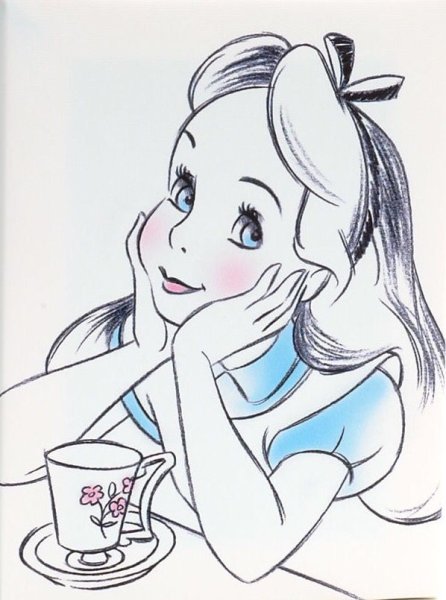 Алиса в стране чудес рисунки