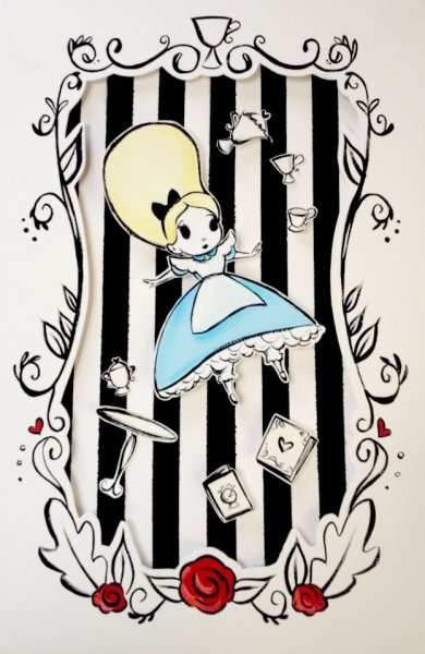 Алиса в стране чудес рисунки