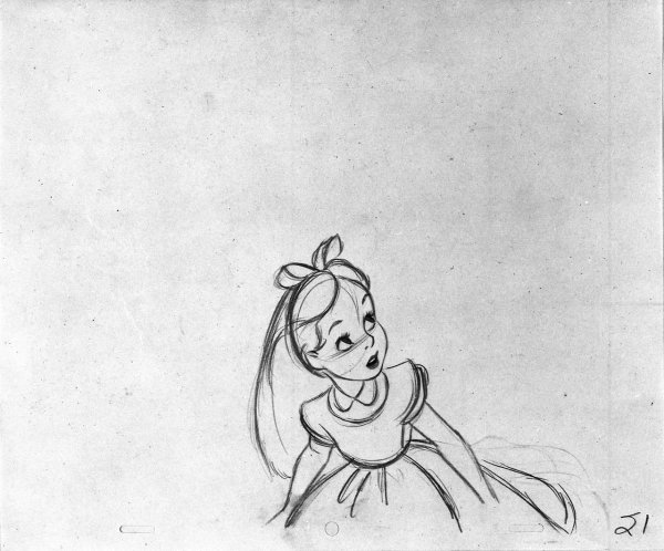 Дисней Наброски Алиса