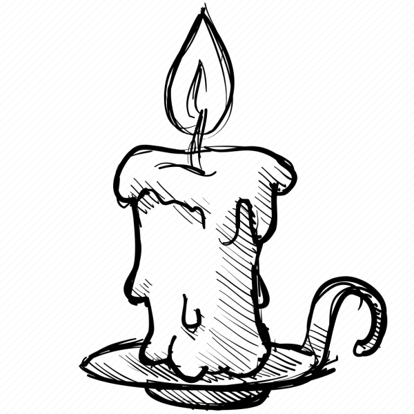 Свеча контур