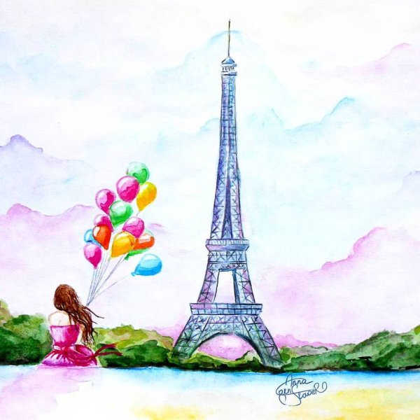 Архитектура Парижа карандашом