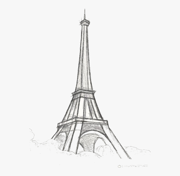 Раскраска эльфивая башня в Париже
