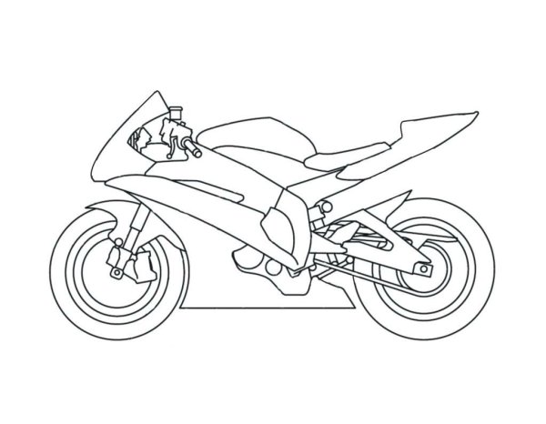 Раскраска Ямаха р6