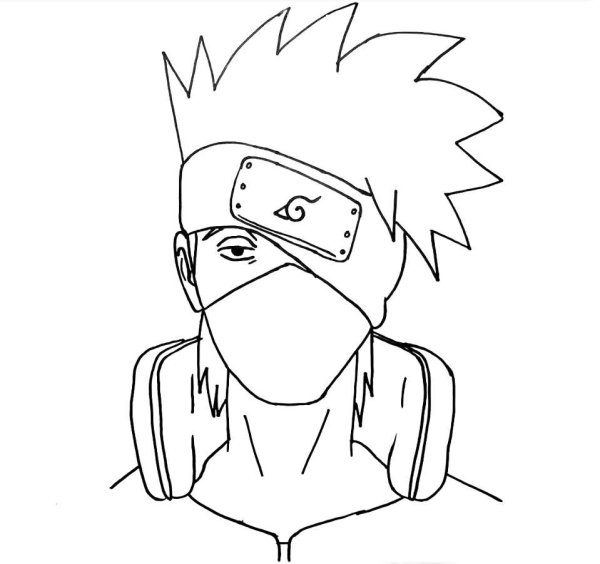 Какаши Хатаке раскраска