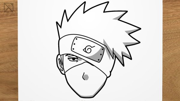 Какаши срисовать