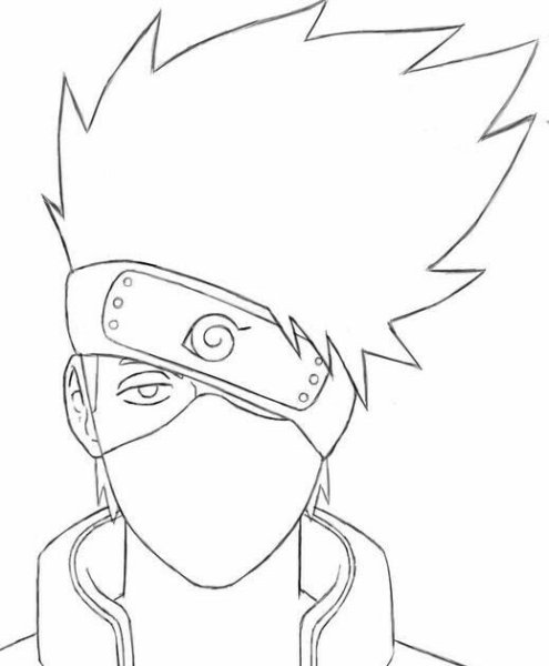 Наруто Наброски Какаси