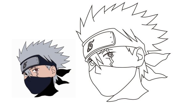 Какинарисовать Какаши