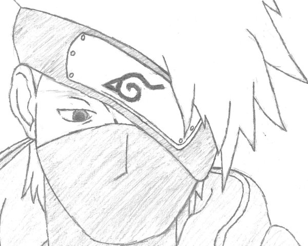Какинарисовать Какаши