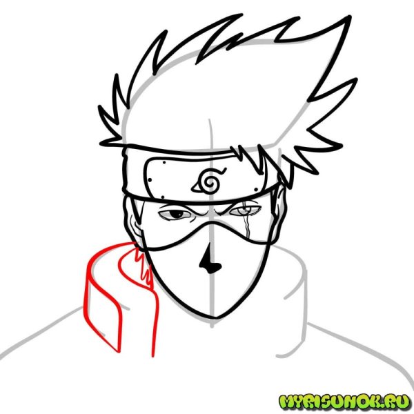 Какаши Хатаке для срисовки