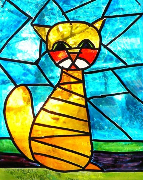 Трафареты для мозаики из цветной бумаги