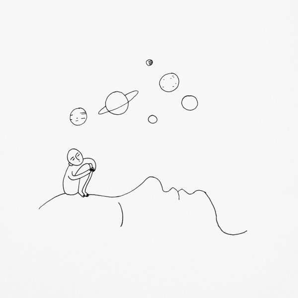 Рисунки карандашом одной линией