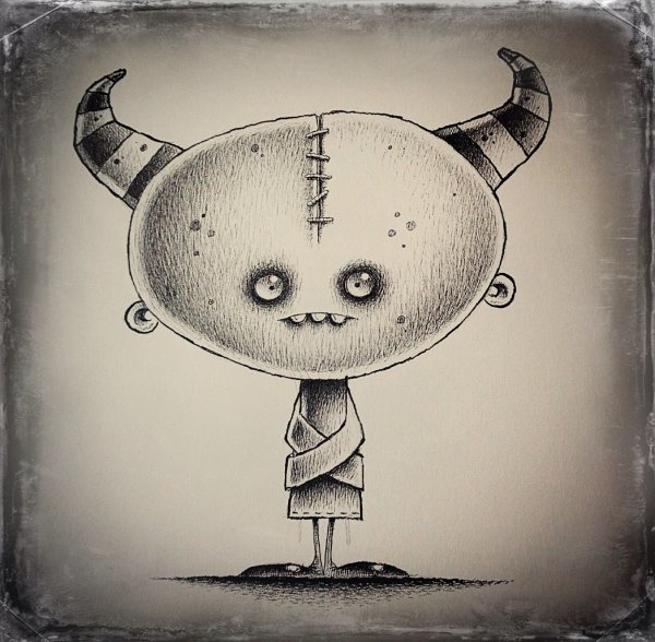 Монстры карандашом для срисовки