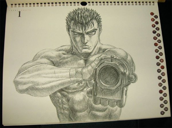 Берсерк карандашом