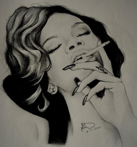 Сигарета рисунок