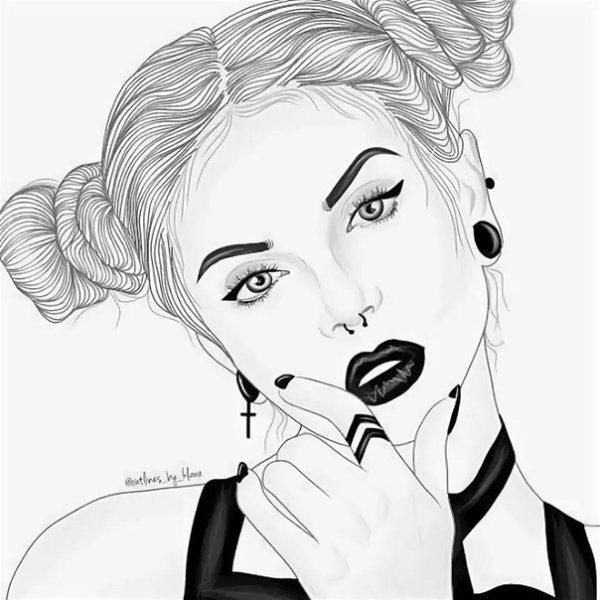 Нарисовать девушку в кепке