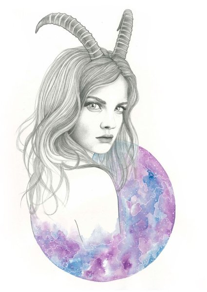 Козерог знак зодиака рисунок