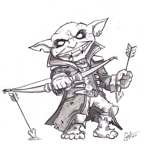 Рисунки в стиле Гоблин кор