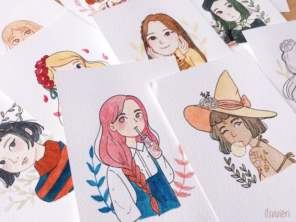 Рисунки для скетчбука в стиле