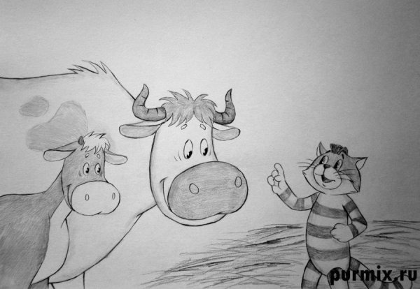 Срисовки карандашом сюжет