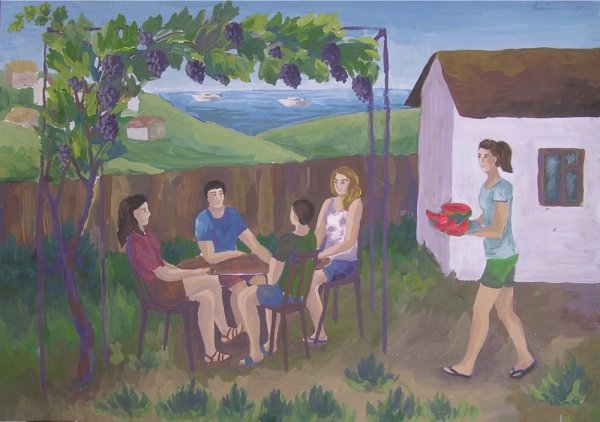 Жизнь рисунок легкий