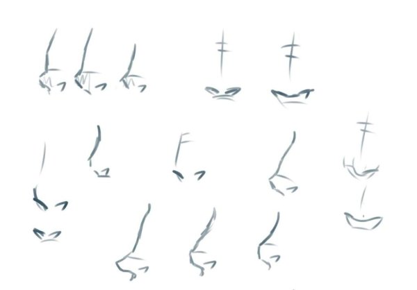 Аниме носы ракурс сбоку