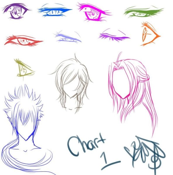 Подсказки для рисования аниме