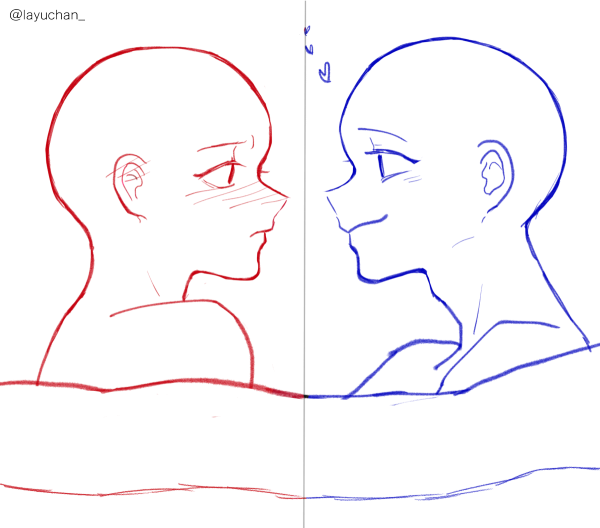 Рисовка головы аниме