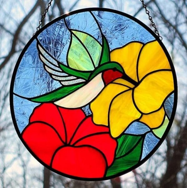 Витраж растительный
