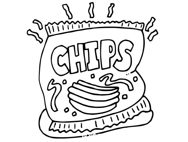 Раскраска чипсы