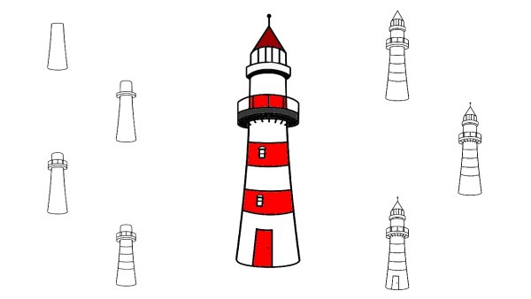 Маяк детский рисунок