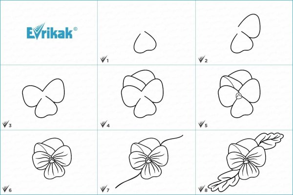 Легкие цветы для рисования