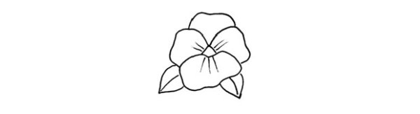 Фиалка раскраска для детей