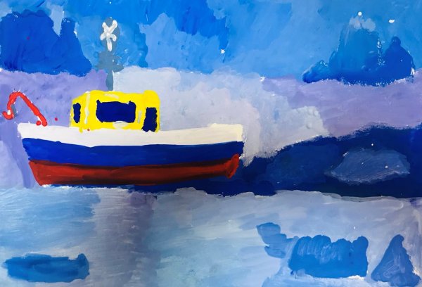 Нарисовать ледокол