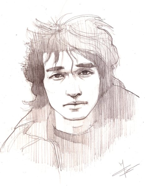 Виктор Цой для срисовки