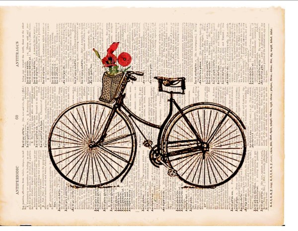 Декупаж велосипеда