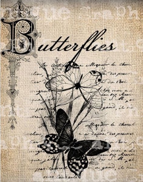 Принты для декупажа черно белые