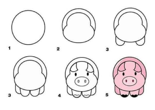 Простые схемы рисования для малышей