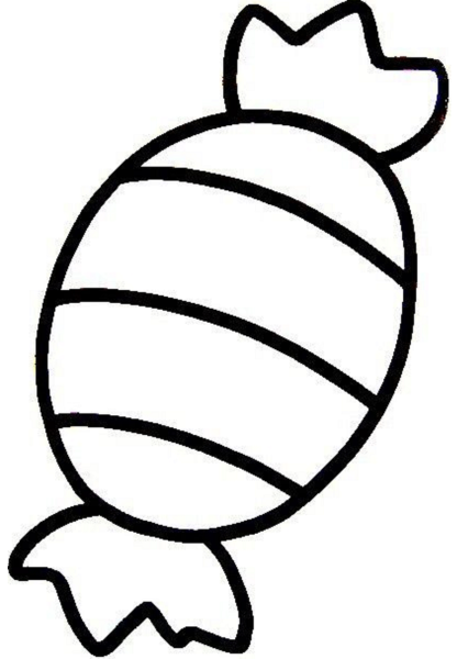 Конфета раскраска для малышей