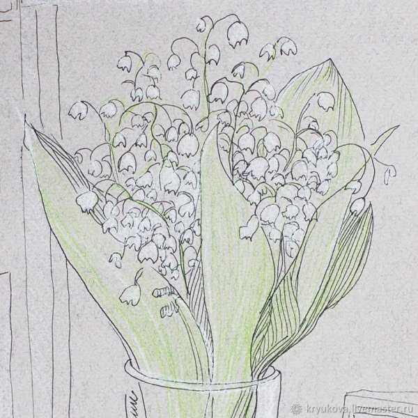 Ландыш рисунок